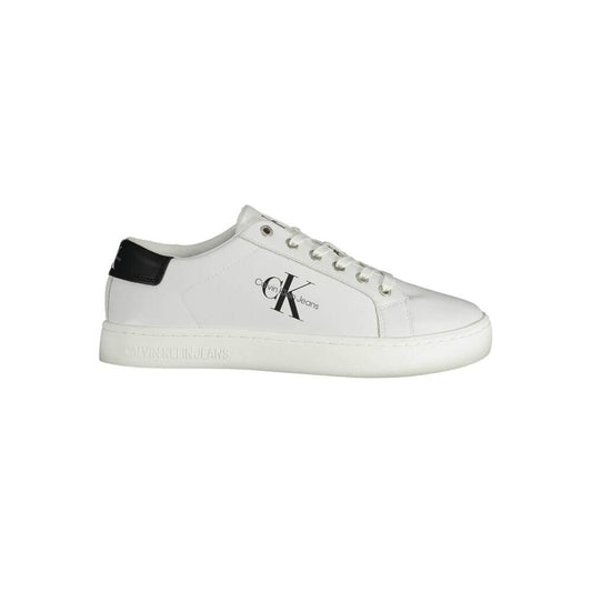 Calvin Klein White Recycled Polyester Men Sneaker