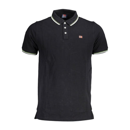 Norway 1963 Black Cotton Polo Shirt