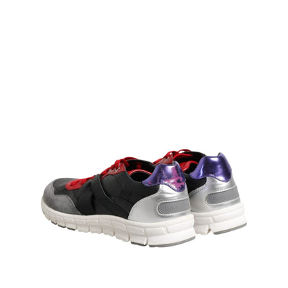 Dolce & Gabbana Multicolor Lace Up Low Top Men Sneakers Shoes