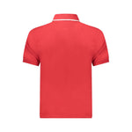 North Sails Red Cotton Men Polo Shirt NO-34379-S