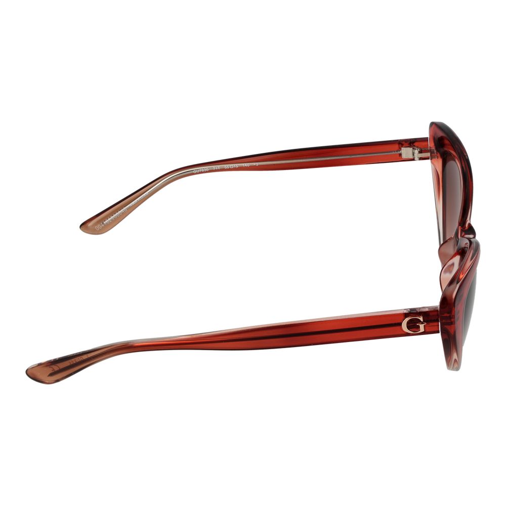 Guess Burgundy Plastic Sunglasses