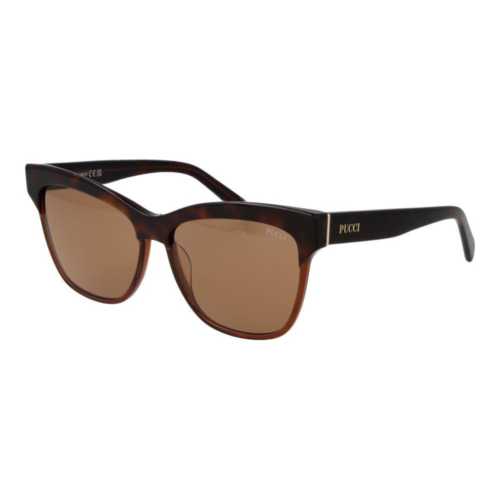 Emilio Pucci Brown Acetate Sunglasses