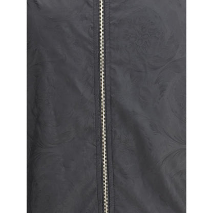 Versace Black Polyester Shell Jacket