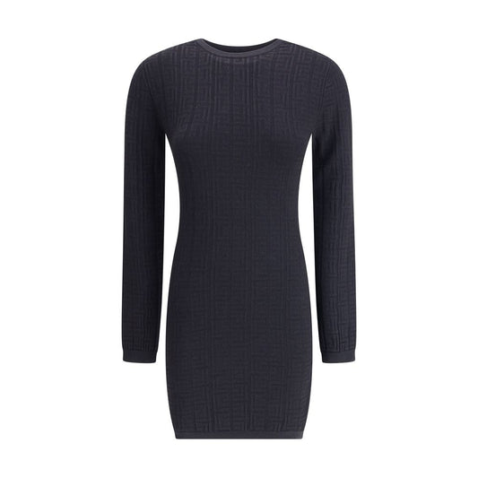 Balmain Black Viscose Casual Dress
