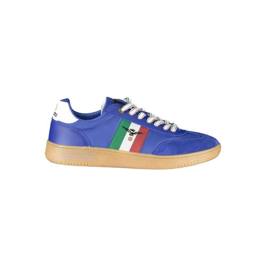 Esercito 1659 Blue Leather Men Sneaker