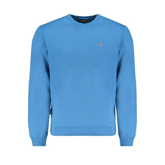 Napapijri Blue Cotton Men Sweater