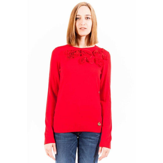 Love Moschino Red Polyester Sweater LO-2446-44
