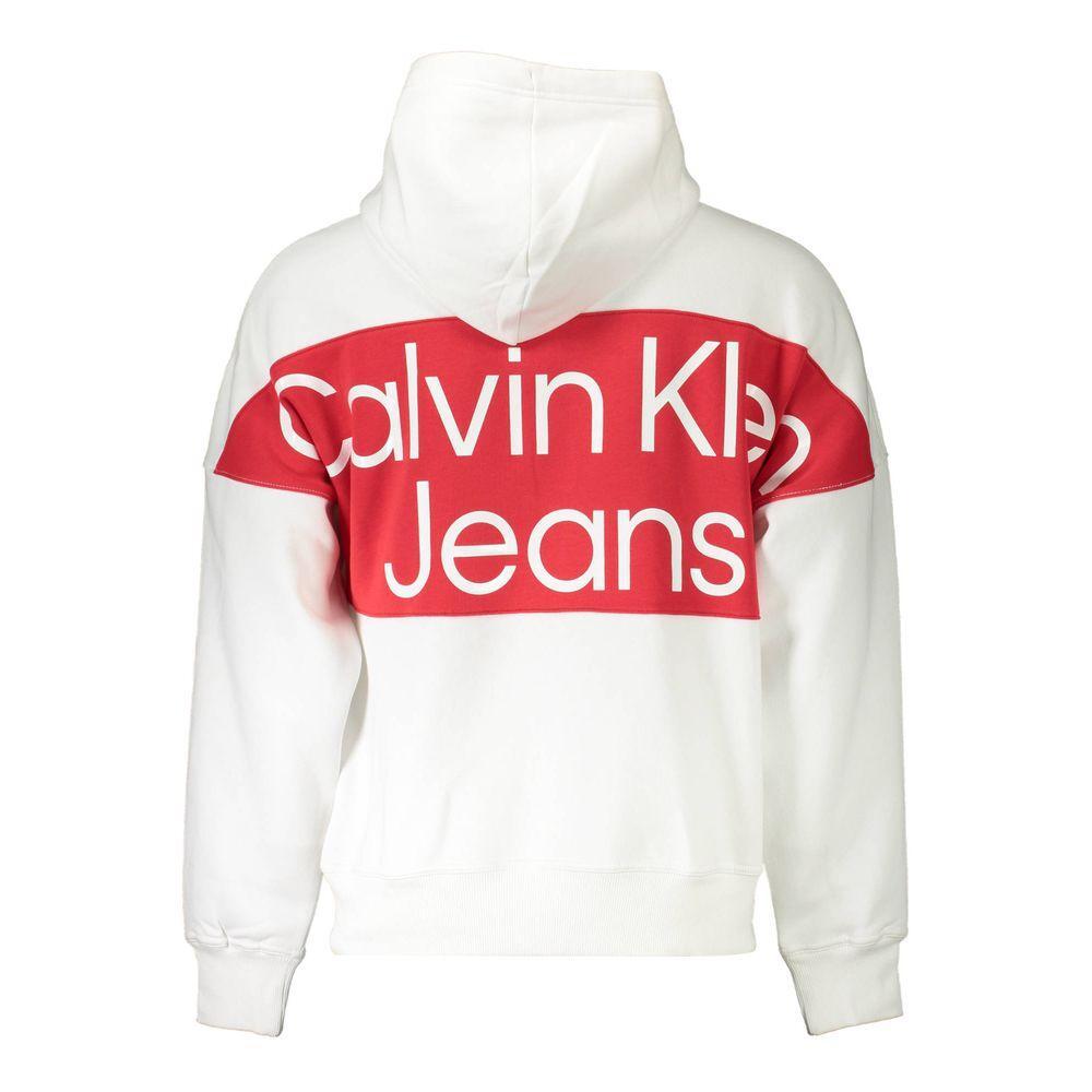 Calvin Klein White Cotton Men Sweater