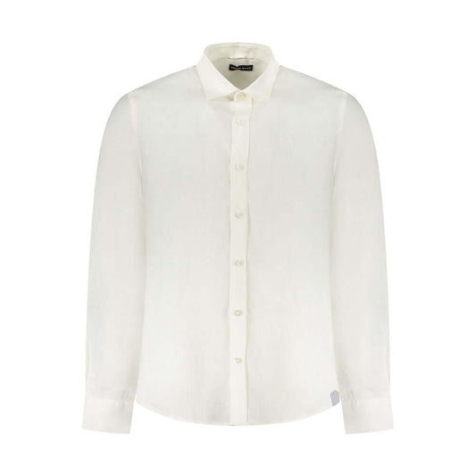 North Sails White Linen Shirt NO-38894-M