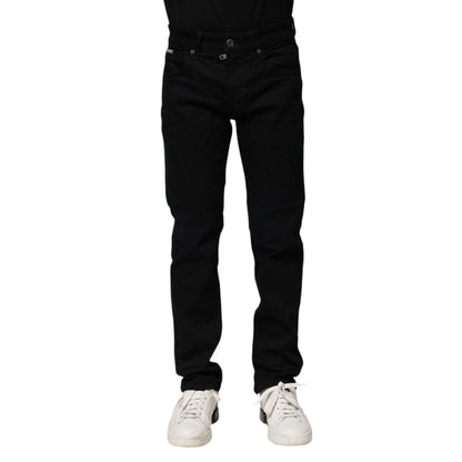Dolce & Gabbana Black Cotton Skinny Denim Jeans