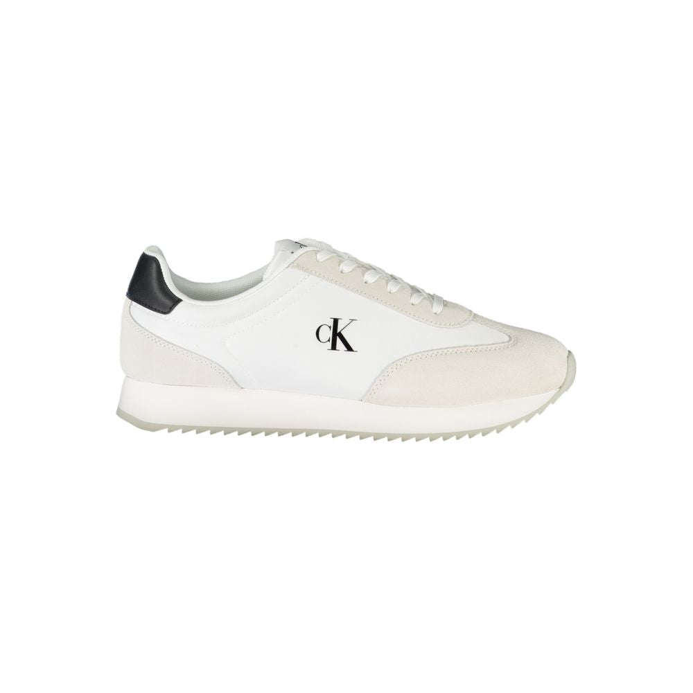 Calvin Klein White Polyester Sneaker