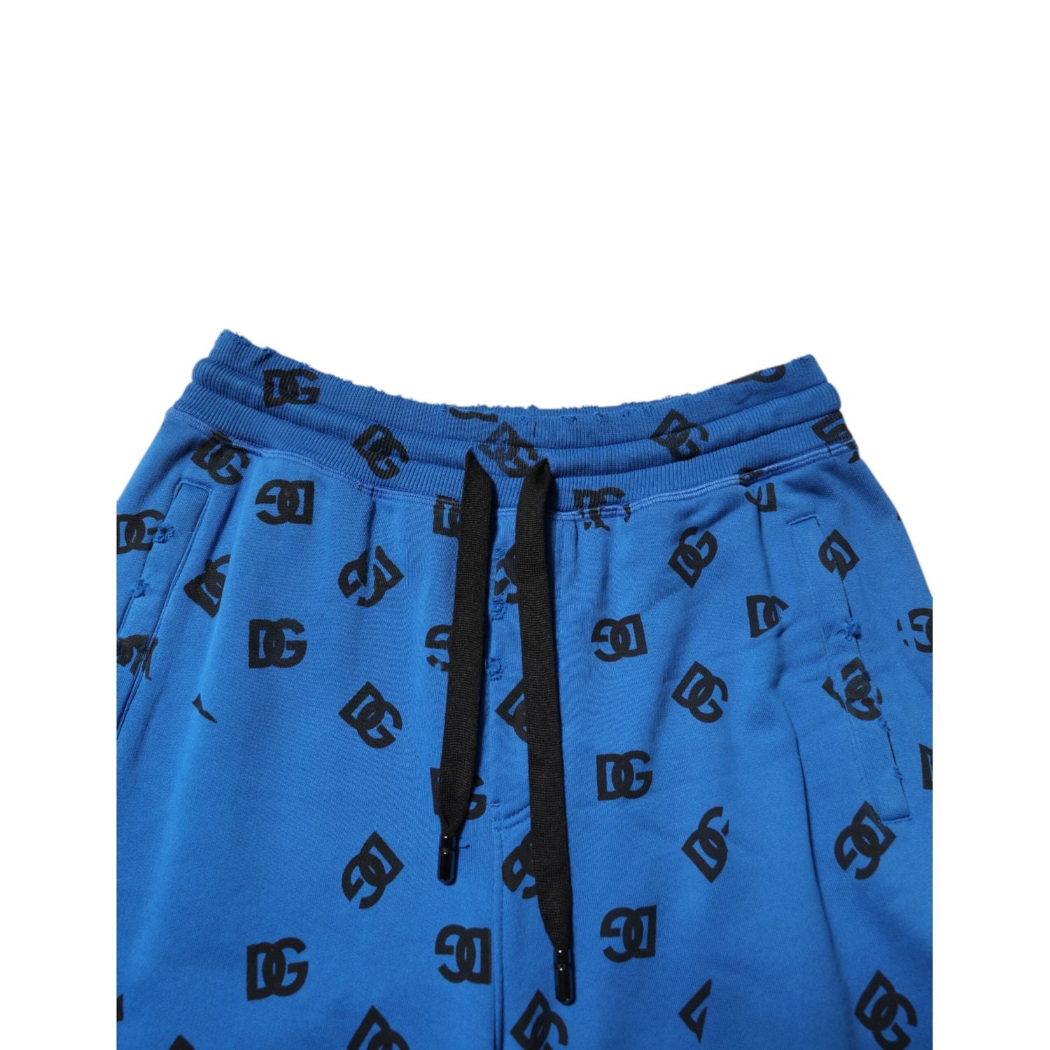 Dolce & Gabbana Blue Logo Print Jogger Men Sweatpants Pants