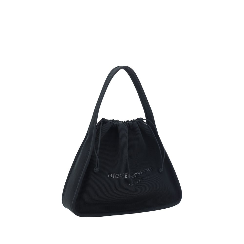 Front view with bag zipped and handles upright.