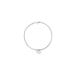 Self-Portrait Tennis necklace with bow pendant SE-PF25621NSLSILVER-ONE SIZE