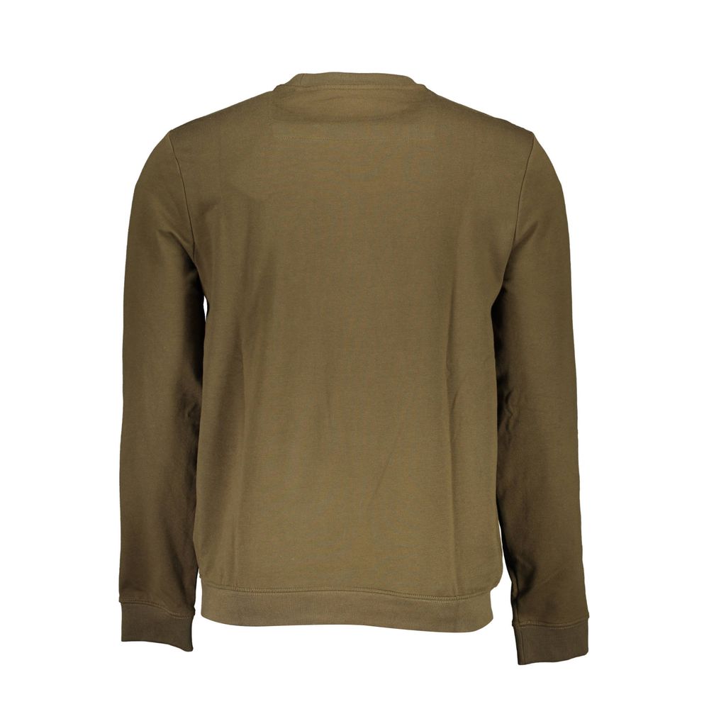 Guess Jeans Green Cotton Men Sweater