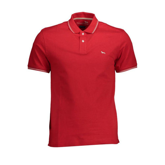 Harmont & Blaine Red Cotton Polo Shirt HA-11240-XL