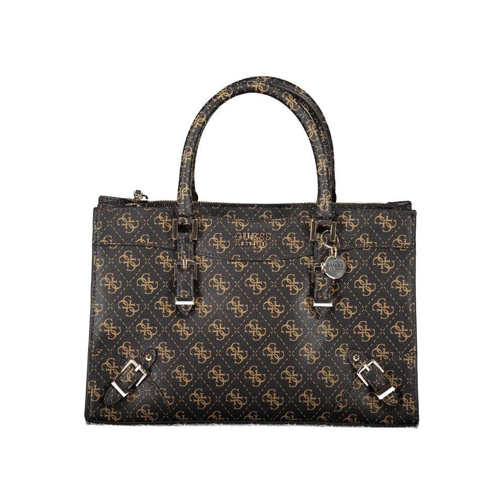 Front view with bag zipped and handles upright.