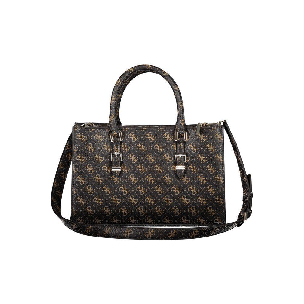 Front view with bag zipped and handles upright.