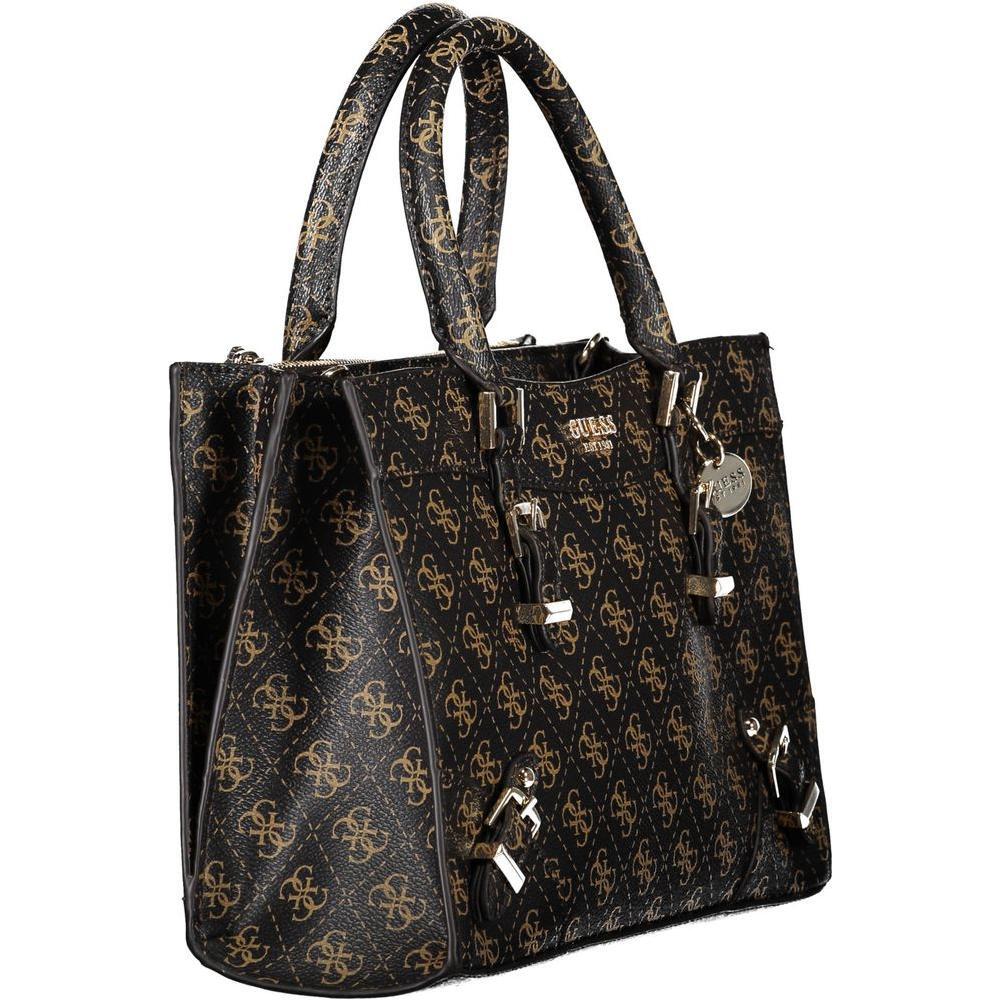 Front view with bag zipped and handles upright.