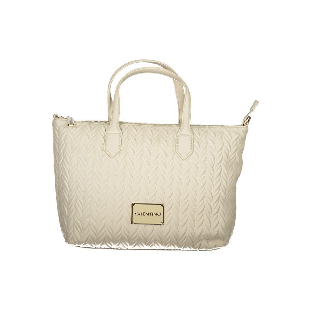 Front view with bag zipped and handles upright.