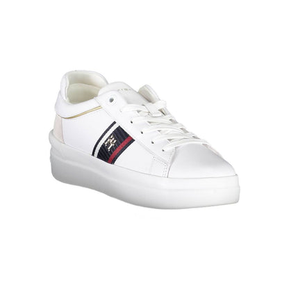 Tommy Hilfiger White Polyester Sneaker