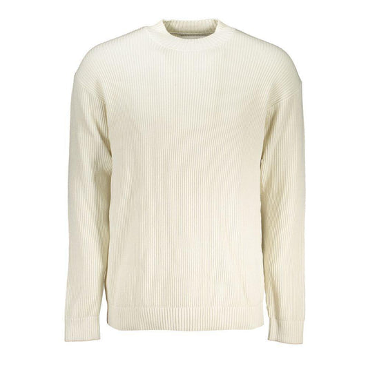 Calvin Klein White Cotton Sweater CA-25451-M