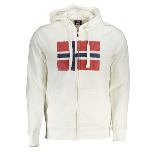 Norway 1963 White Cotton Sweater NO-25607-L