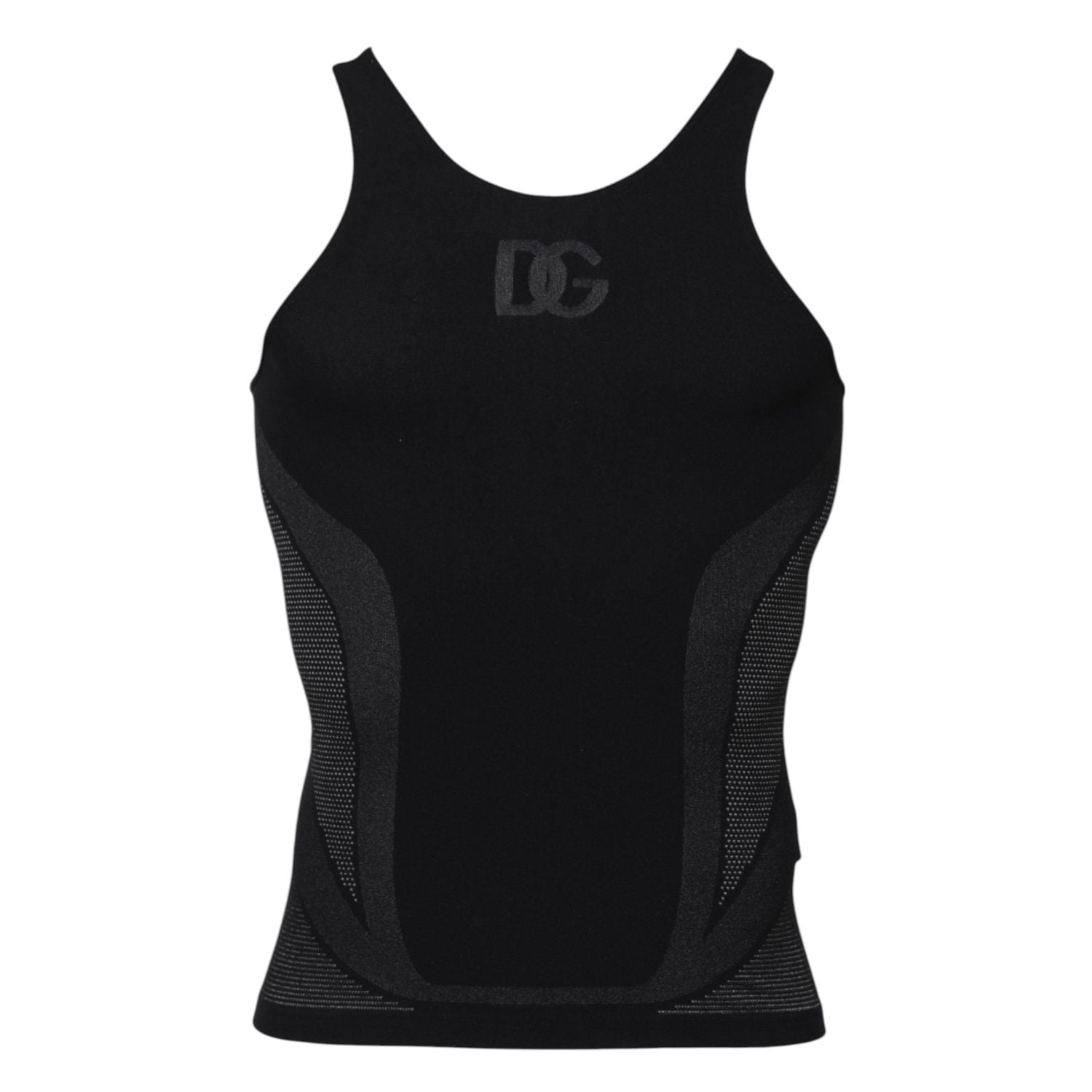 Front view with bag zipped and handles upright.