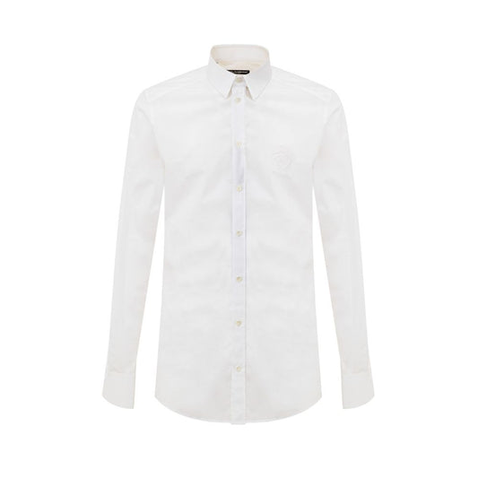 Dolce & Gabbana White Cotton Shirt DO-9618666-IT39 | M