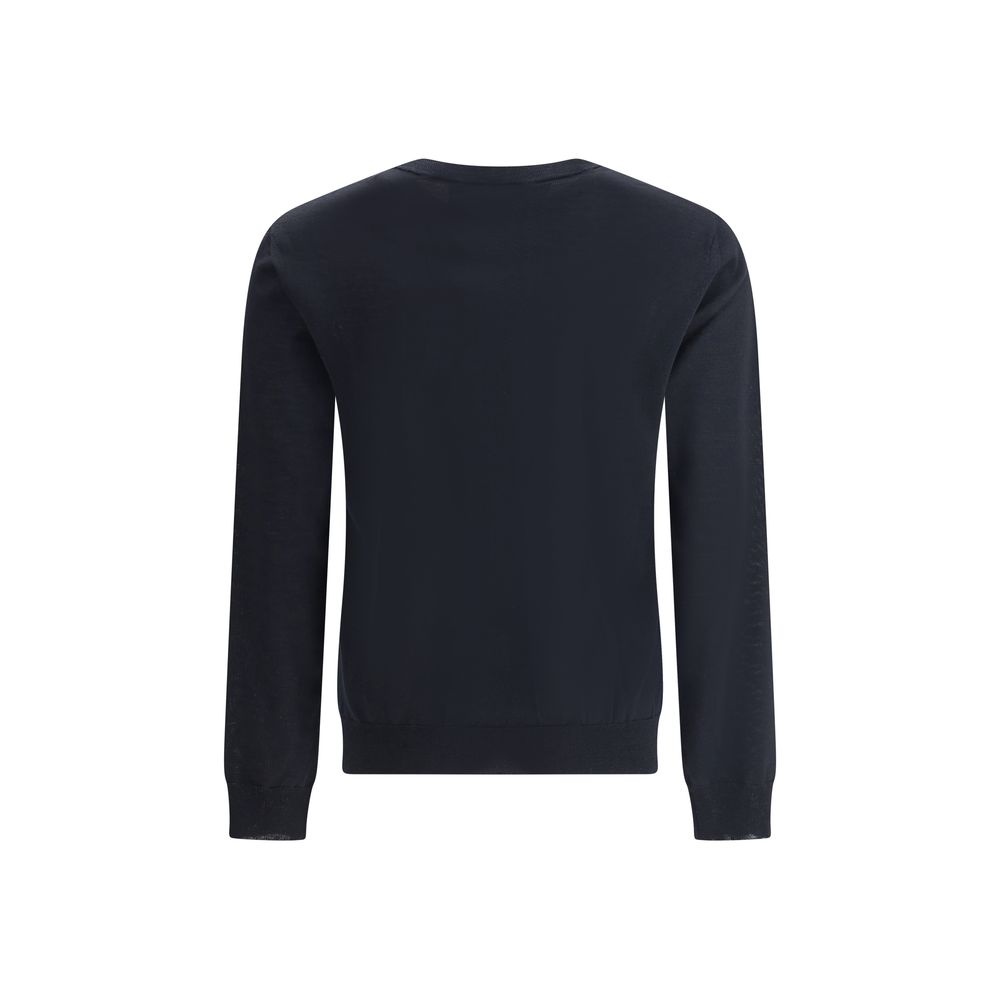 Valentino Black Fleece Wool Sweatshirt