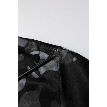 Dolce & Gabbana Black Camouflage Pullover Sweatshirt Sweater