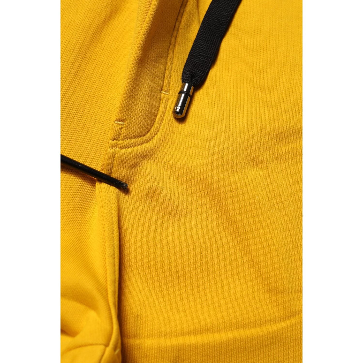 Dolce & Gabbana Yellow Cotton Sweatpant Jogger Trouser Pants