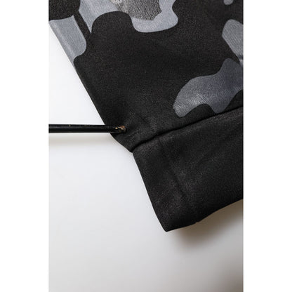 Dolce & Gabbana Black Camouflage Pullover Sweatshirt Sweater