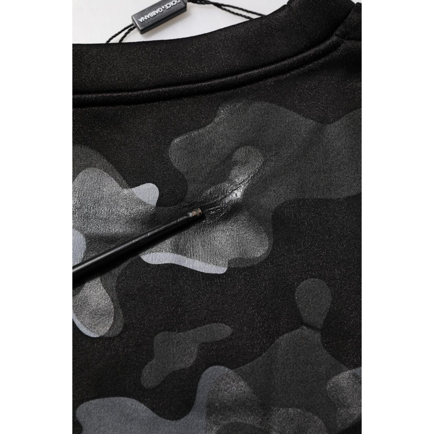 Dolce & Gabbana Black Camouflage Pullover Sweatshirt Sweater