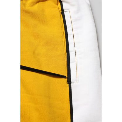 Dolce & Gabbana Yellow Cotton Sweatpants Jogger Trouser Pants