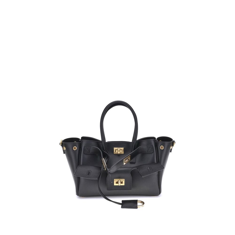 Balenciaga Black Calf Leather Bos Taurus Shoulder Bag