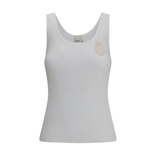 Chloé Ribbed jersey Top CH-CH25AJH12176101-S