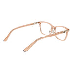 Alt Tag: Guess Beige Women Glasses Frame with full-rim acetate, demo lenses, and branded case. Frame size 54-17-140, rectangle style.