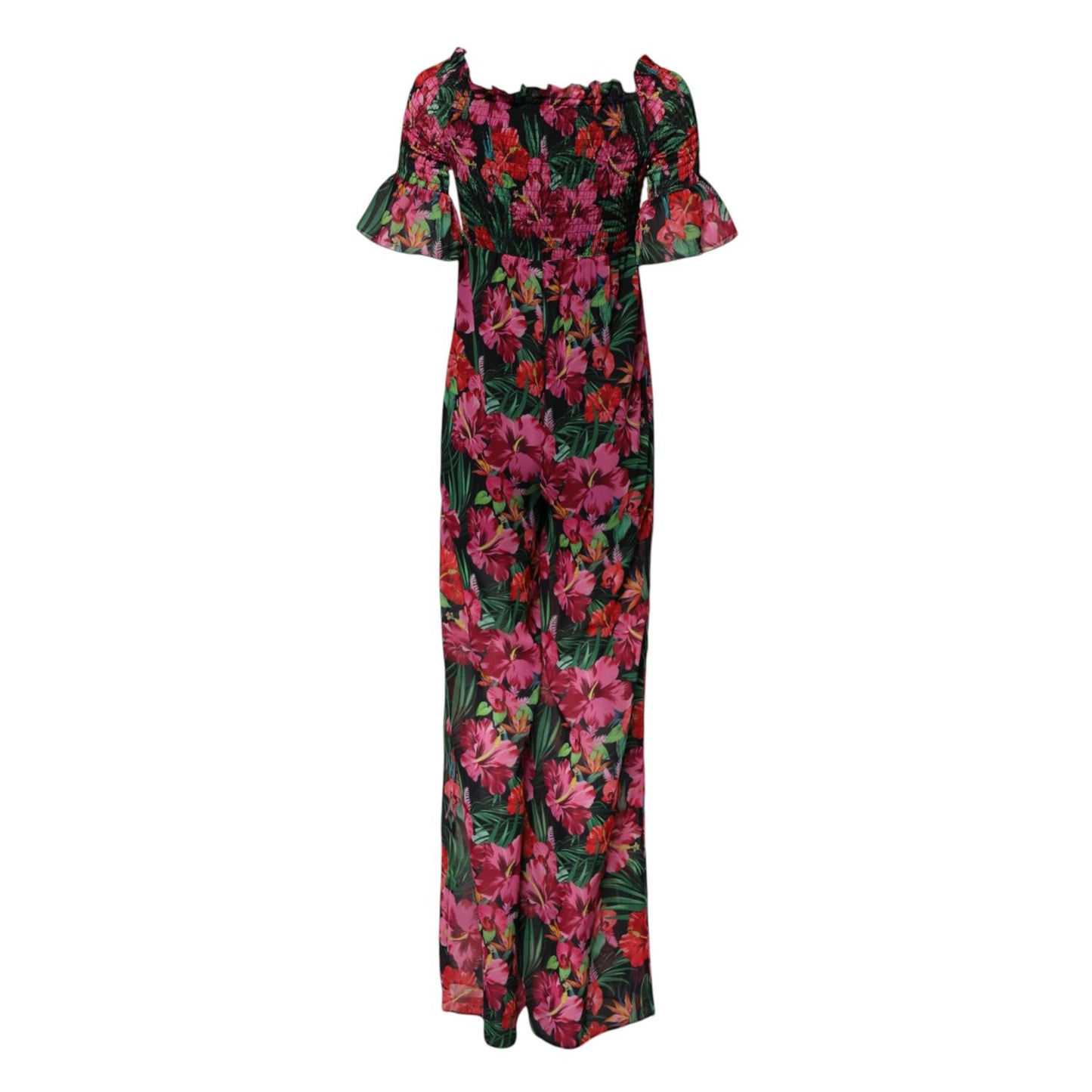 Patrizia Pepe Multicolor Floral Print Overall Jumpsuit Dress
