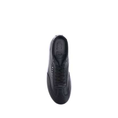 Marni Black Calf Leather Bos Taurus Athletic Sneakers