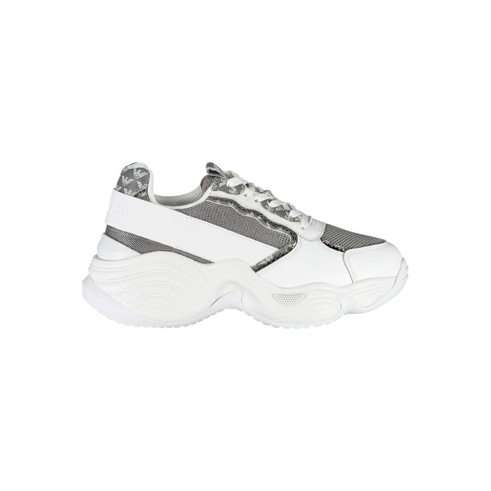 Emporio Armani Bianco Polyester Women Sneaker