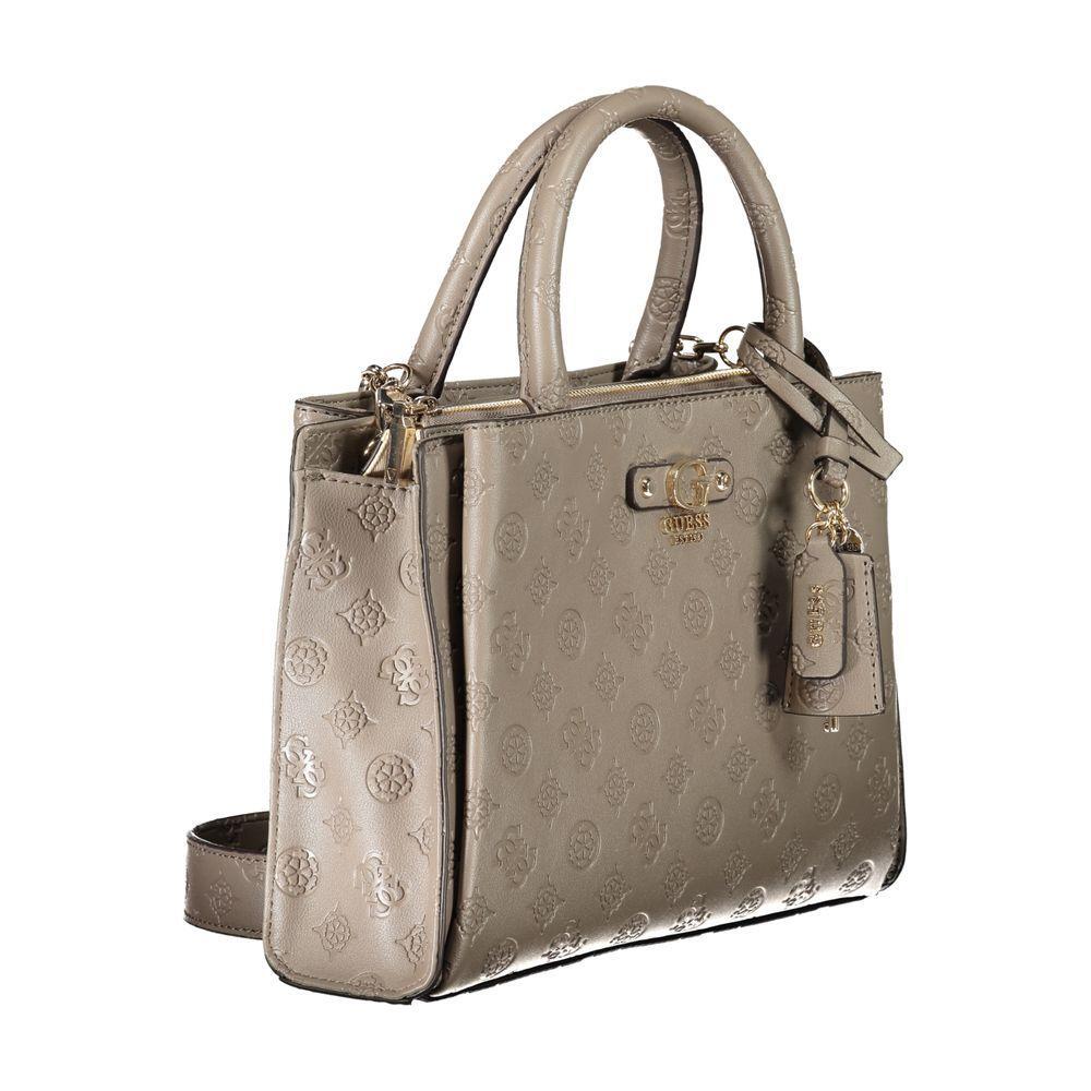 Front view with bag zipped and handles upright.