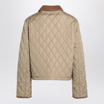 Burberry Cropped beige quilted nylon jacket 8107466166468/R_BURBE-C1544_323
