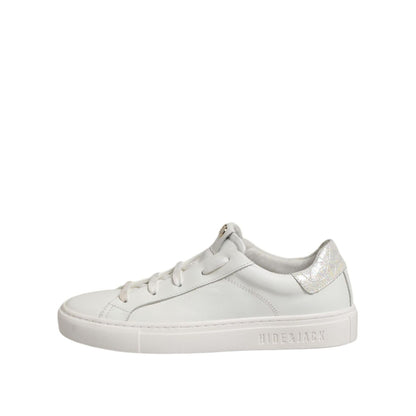 HIDE & JACK White Leather Low Top Lace Up Sneakers Shoes