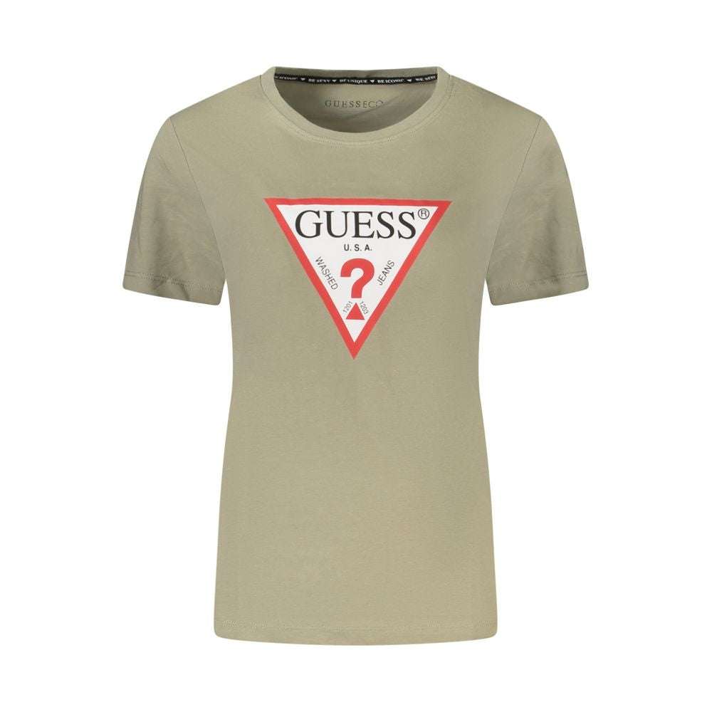 Guess Jeans Green Cotton T-Shirt