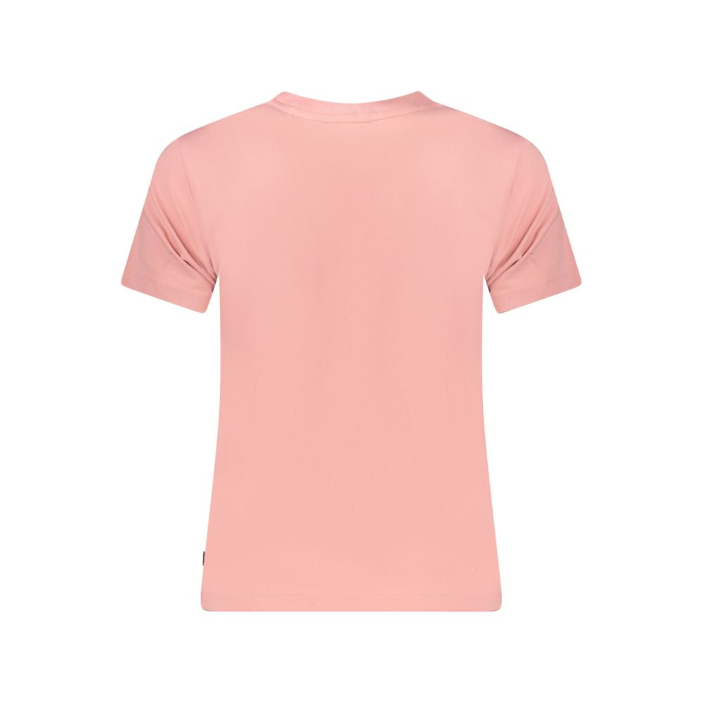 Guess Jeans Pink Cotton T-Shirt
