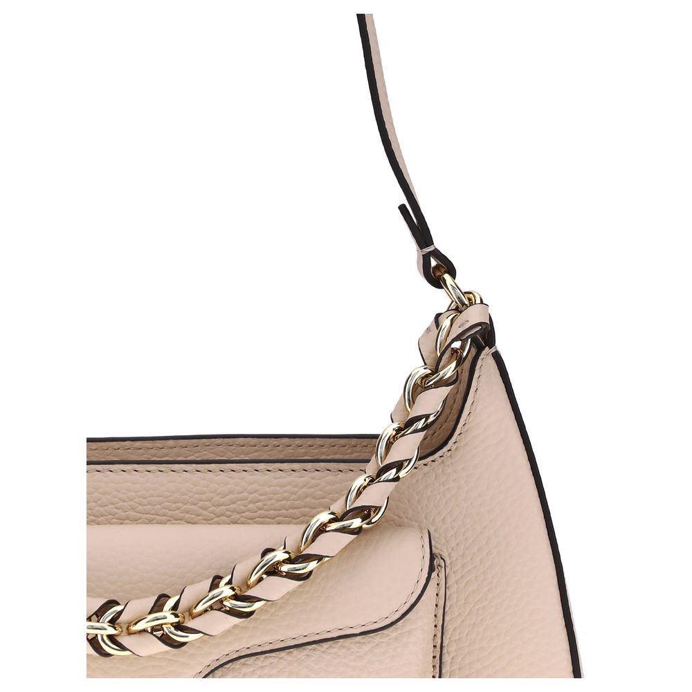 Front view with bag zipped and handles upright.