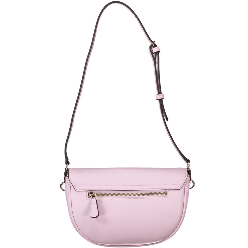 Front view with bag zipped and handles upright.