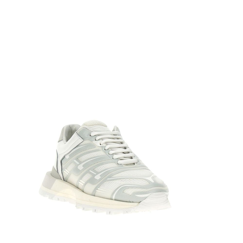 Maison Margiela White Fabric Athletic Sneakers