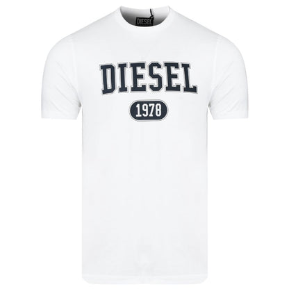 Diesel White Cotton T-Shirt
